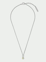 Load image into Gallery viewer, Silver Necklace with Aquamarine Pendant
