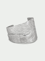 Load image into Gallery viewer, Fold Large Bangle Silver

