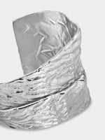 Load image into Gallery viewer, Fold Large Bangle Silver
