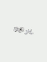 Load image into Gallery viewer, Fade Silver Earrings
