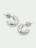 Load image into Gallery viewer, Earth Earrings Small Silver
