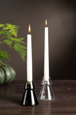 Load image into Gallery viewer, Glass Tree Candle Holder Green
