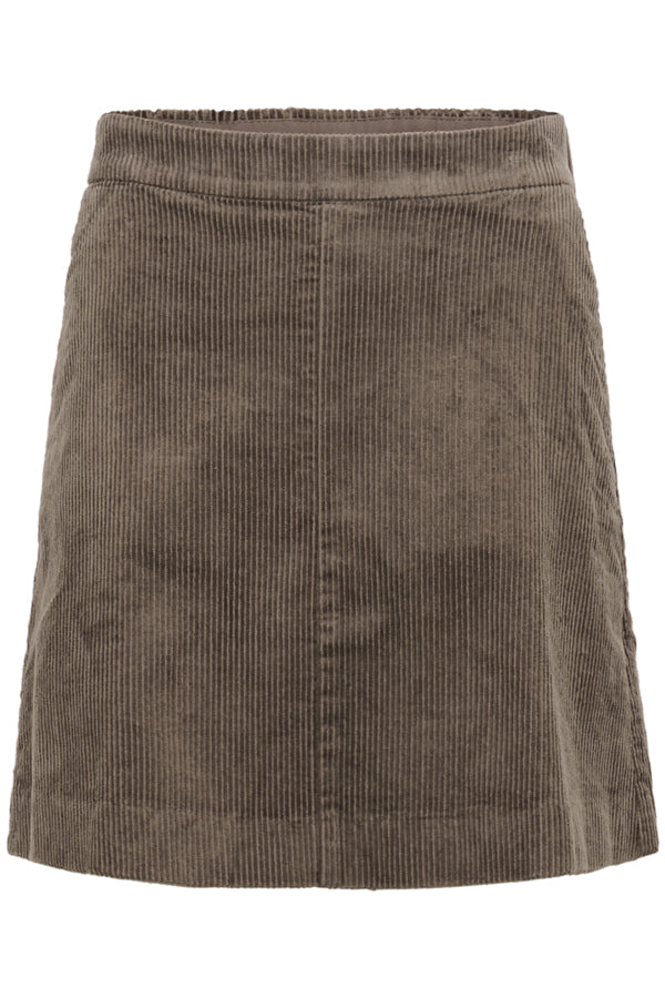 Part Two Lings Cord Skirt Falcon Brown