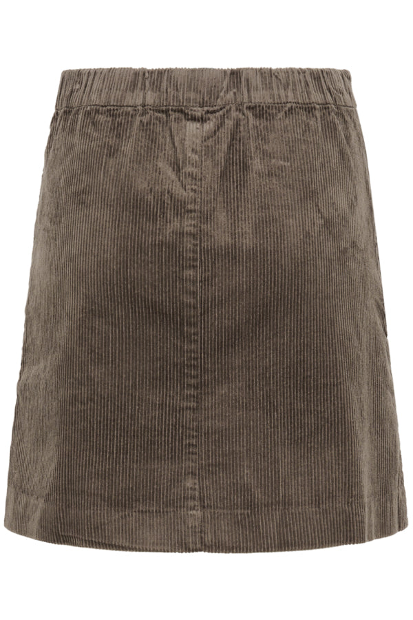 Part Two Lings Cord Skirt Falcon Brown