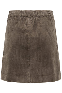 Part Two Lings Cord Skirt Falcon Brown