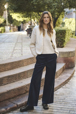 Load image into Gallery viewer, Part Two Clarisse Navy Cord Trousers
