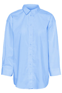 Part Two Savanna Cotton Shirt Sky Blue