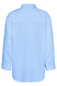 Part Two Savanna Cotton Shirt Sky Blue