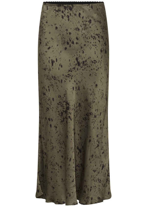 Part Two Laurina Skirt Mocha Brown Print