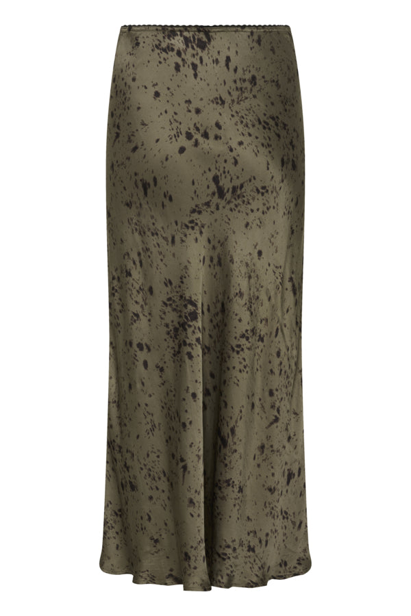 Part Two Laurina Skirt Mocha Brown Print