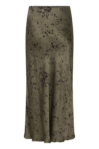 Part Two Laurina Skirt Mocha Brown Print