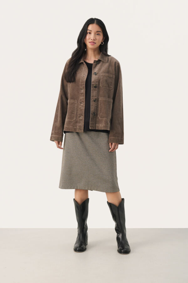 Part Two Lone Cord Jacket Falcon Brown