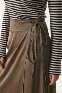 Part Two Lovelie Wrap Skirt Bronze