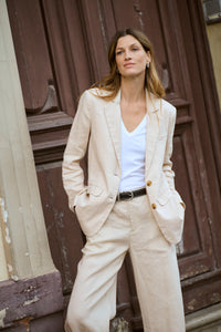 Part Two Nyan Linen Blazer French Oak