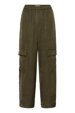 Load image into Gallery viewer, Part Two Sharina Tarmac Green Trousers
