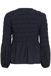 Part Two Siffe Navy Blouse