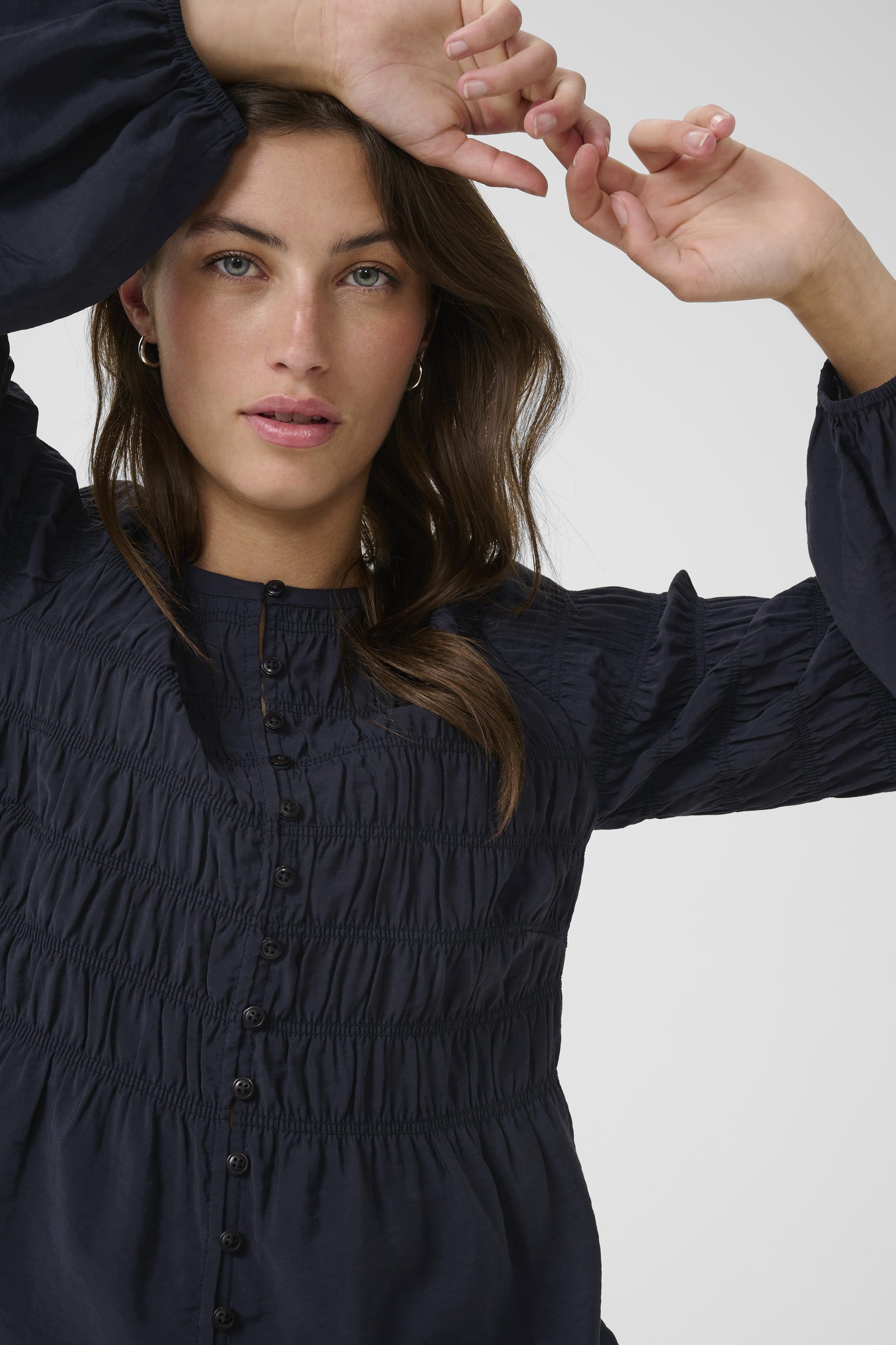 Part Two Siffe Navy Blouse