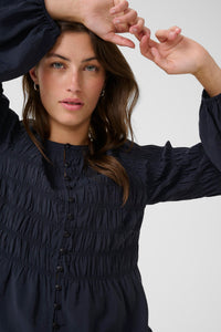 Part Two Siffe Navy Blouse