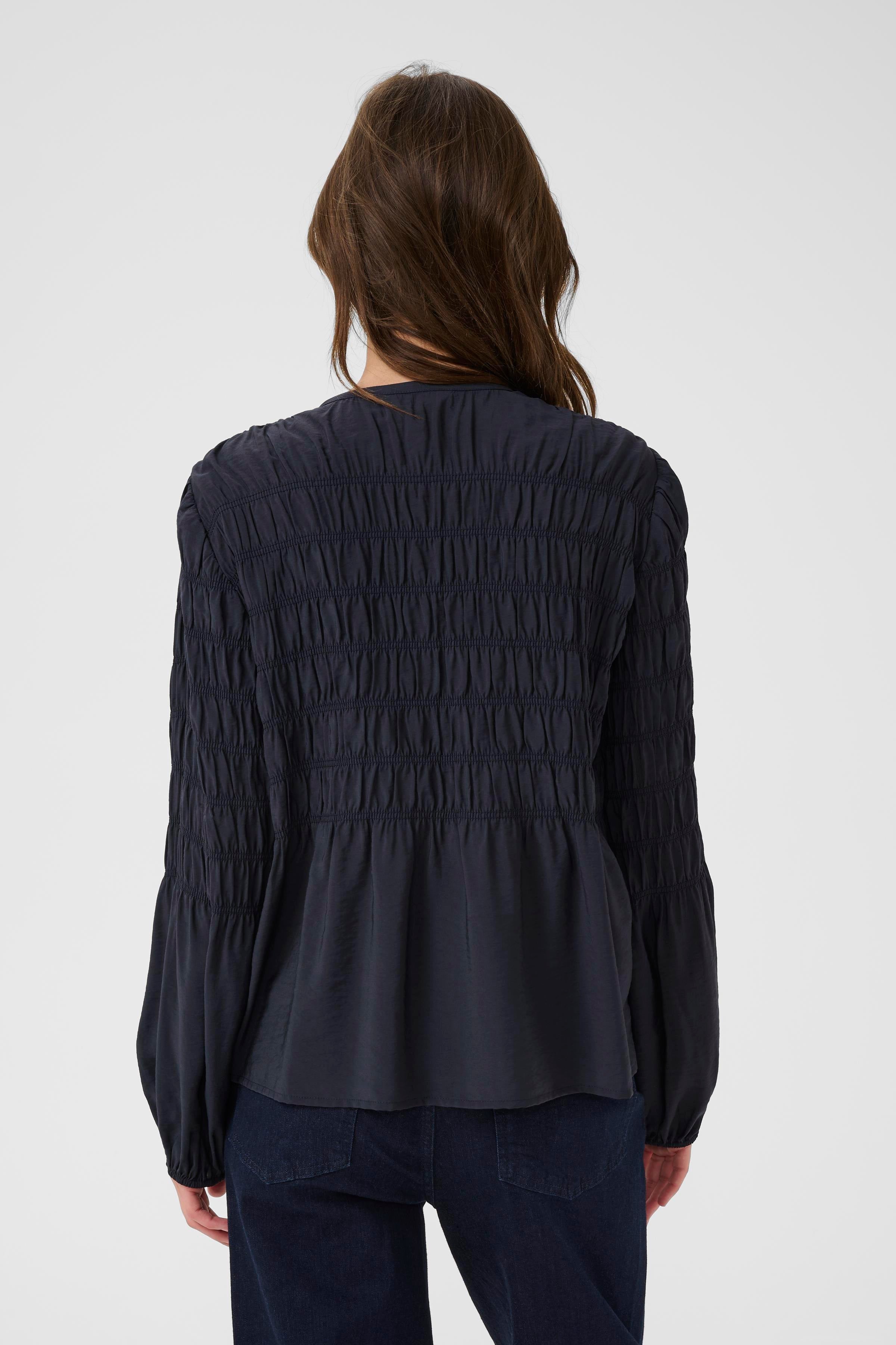 Part Two Siffe Navy Blouse