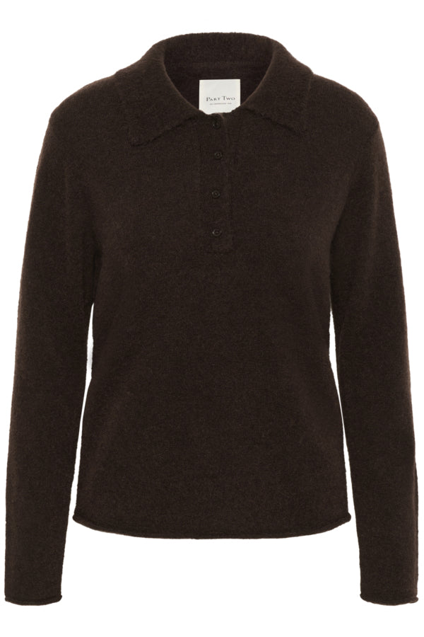 Part Two Silya Chocolate Brown Jumper