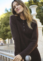 Load image into Gallery viewer, Part Two Silya Chocolate Brown Jumper
