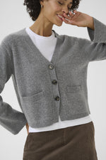Load image into Gallery viewer, Part Two Sveva Cardigan Grey
