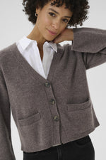 Load image into Gallery viewer, Part Two Sveva Cardigan Soft Brown

