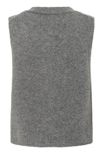 Load image into Gallery viewer, Part Two Sylva Waistcoat Knitted Vest Grey
