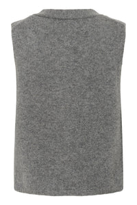 Part Two Sylva Waistcoat Knitted Vest Grey