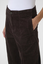 Load image into Gallery viewer, Part Two Netta Cord Trousers Chocolate Brown

