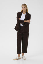 Load image into Gallery viewer, Part Two Netta Cord Trousers Chocolate Brown
