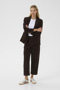 Part Two Netta Cord Trousers Chocolate Brown