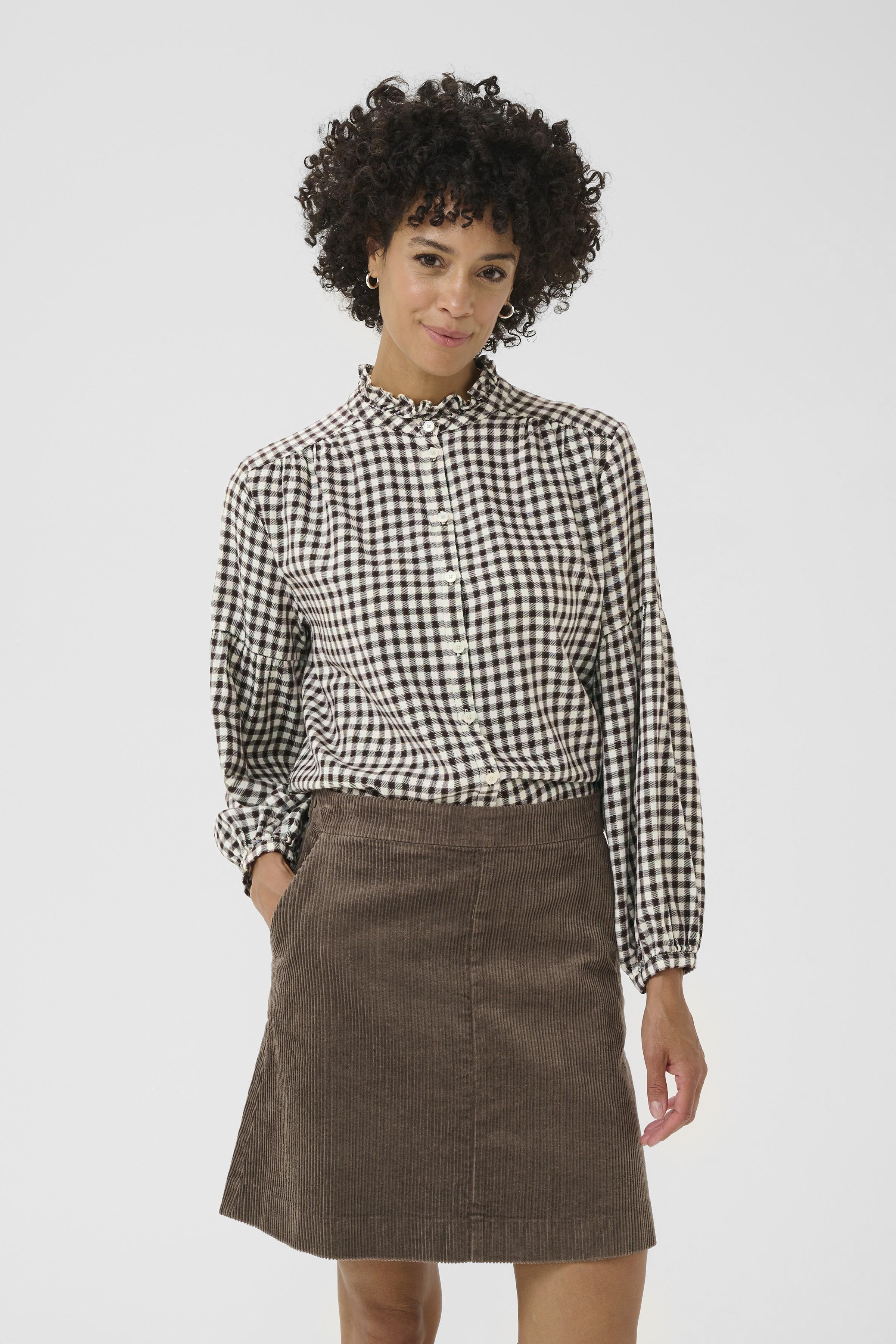 Part Two Samilla Black and White Blouse