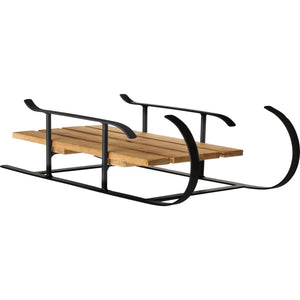 Metal and Wood Sleigh Decoration