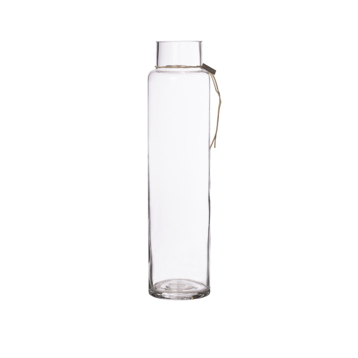 Large Glass Vase Tall Conical