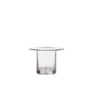 Glass Vase With Flat Rim Small
