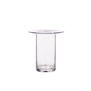 Glass Vase With Flat Rim Large
