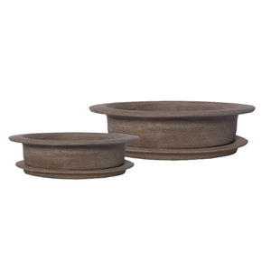 Terracotta Pot with Under Plate, Two Sizes Available