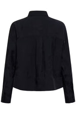 Load image into Gallery viewer, Part Two Carolla Navy Shirt with Devore Pattern
