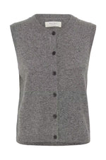 Load image into Gallery viewer, Part Two Cania Cashmere Waistcoat Grey
