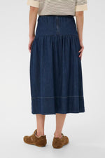 Load image into Gallery viewer, Part Two Nellia Skirt Dark Denim
