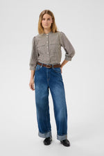 Load image into Gallery viewer, Part Two Chinette Blouse Checked
