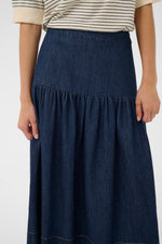 Load image into Gallery viewer, Part Two Nellia Skirt Dark Denim
