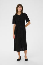 Load image into Gallery viewer, Part Two Anella Black Dress
