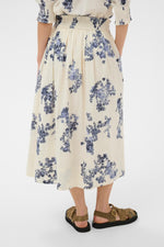Load image into Gallery viewer, Part Two Skirt Blue Floral Amaia
