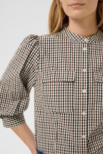 Load image into Gallery viewer, Part Two Chinette Blouse Checked

