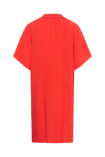 Load image into Gallery viewer, Part Two Ayla Linen Dress Poppy Red

