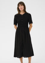 Load image into Gallery viewer, Part Two Anella Black Dress
