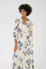 Load image into Gallery viewer, Part Two Alya Dress Blue Flowers
