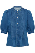 Load image into Gallery viewer, Part Two Alesia Denim Blouse
